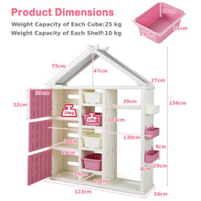 Load image into Gallery viewer, Kids Costume Storage Closet with Storage Bin
