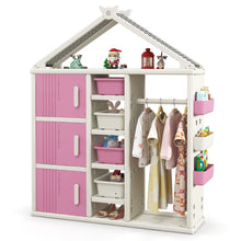 Load image into Gallery viewer, Kids Costume Storage Closet with Storage Bin
