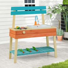 Load image into Gallery viewer, Kids Play Kitchen Set Wooden Kitchen Playset with Cooking &amp; Gardening Accessories
