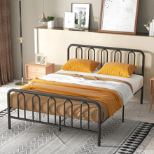 Load image into Gallery viewer, King Size Metal Bed Frame with Headboard and Footboard
