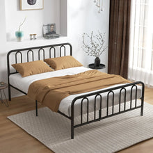 Load image into Gallery viewer, King Size Metal Bed Frame with Headboard and Footboard
