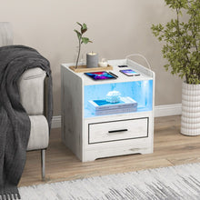 Load image into Gallery viewer, LED Nightstand with USB and Type-C Port
