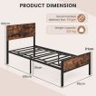 Load image into Gallery viewer, Metal Platform Bed with Headboard and Footboard
