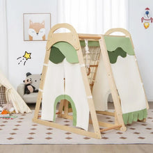 Load image into Gallery viewer, Multi-functional Kid's Climbing Toy with Slide and Climbing Net

