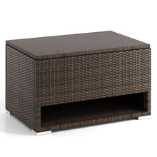 Load image into Gallery viewer, PE Rattan Storage Bin with Waterproof Liner and Shoe Rack
