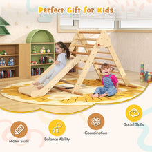 Load image into Gallery viewer, Pikler Triangle Set Foldable Triangle Climber with Slide
