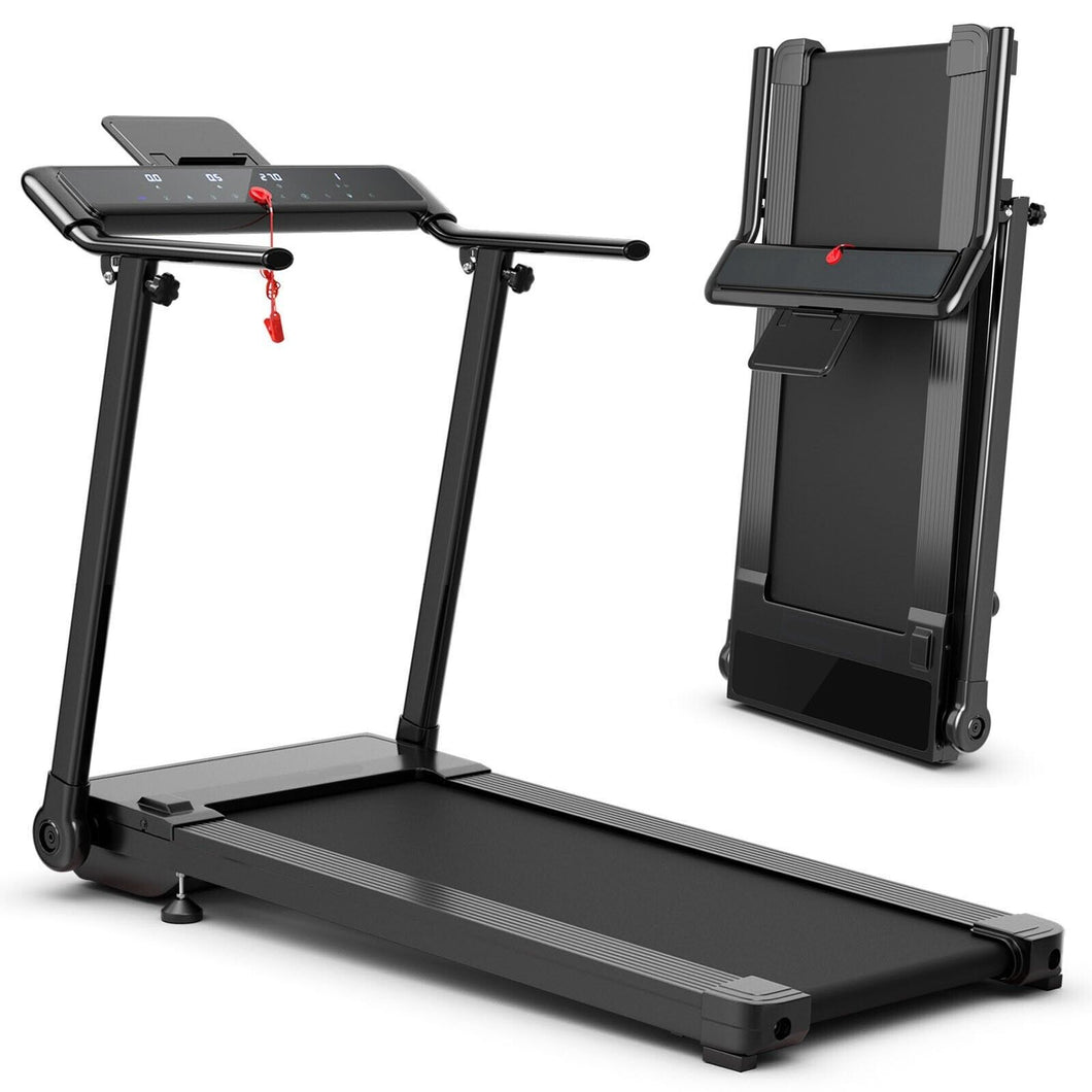 Folding Treadmill Electric Running Machine with 12 Preset Programs 2 Modes LED