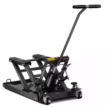Load image into Gallery viewer, Costway 1500 LBS Hydraulic Motorcycle/ATV Jack Lift Hoist Jacks Black
