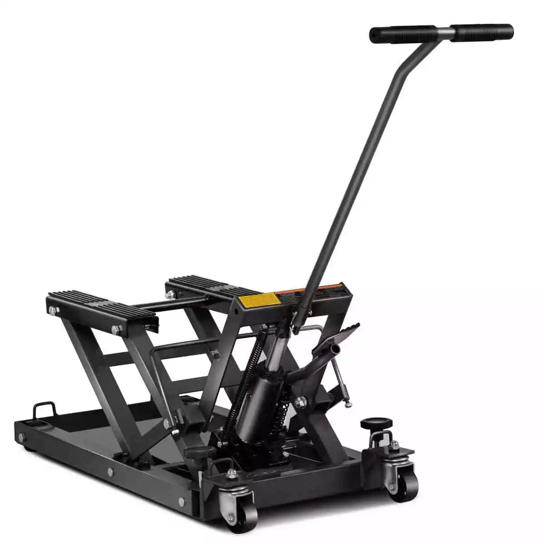 Costway 1500 LBS Hydraulic Motorcycle/ATV Jack Lift Hoist Jacks Black