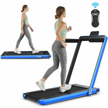 Load image into Gallery viewer, 2 in 1 Folding Treadmill Electric 1-12KM/H Walking Running Machine Bluetooth
