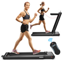 Load image into Gallery viewer, 2-in-1 Folding Treadmill Under Desk Walking Treadmill with Dual LED Display
