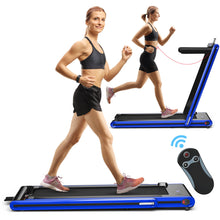 Load image into Gallery viewer, 2-in-1 Folding Treadmill Under Desk Walking Treadmill with Dual LED Display
