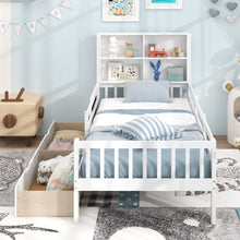 Load image into Gallery viewer, Single Size Bed Frame with 2 Storage Drawers White
