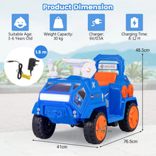 Load image into Gallery viewer, 6V Kids Ride-on Car with Music with Radar and Alarm Button
