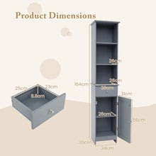 Load image into Gallery viewer, Tall Bathroom Cabinet with Adjustable Shelves
