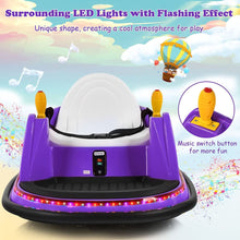 Load image into Gallery viewer, Kids Ride-On Bumper Car with Colorful Flashing Lights and Music
