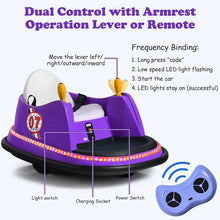 Load image into Gallery viewer, Kids Ride-On Bumper Car with Colorful Flashing Lights and Music
