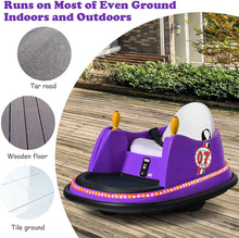 Load image into Gallery viewer, Kids Ride-On Bumper Car with Colorful Flashing Lights and Music
