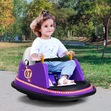 Load image into Gallery viewer, Kids Ride-On Bumper Car with Colorful Flashing Lights and Music
