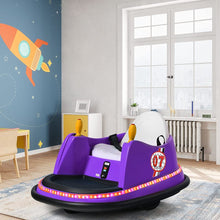 Load image into Gallery viewer, Kids Ride-On Bumper Car with Colorful Flashing Lights and Music
