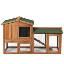 Load image into Gallery viewer, 2-Floor Large Chicken Coop Wooden Rabbit Hutch W/Removable Tray &amp;Ramp Waterproof
