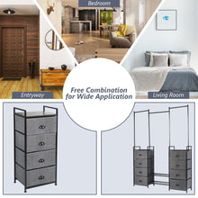 Load image into Gallery viewer, 8 Drawers Fabric Dresser Storage Clothes Rail
