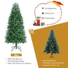 Load image into Gallery viewer, 6FT Artificial Christmas Tree 9 Flash Modes Pre-Lit Hinged Xmas Tree 350 LED
