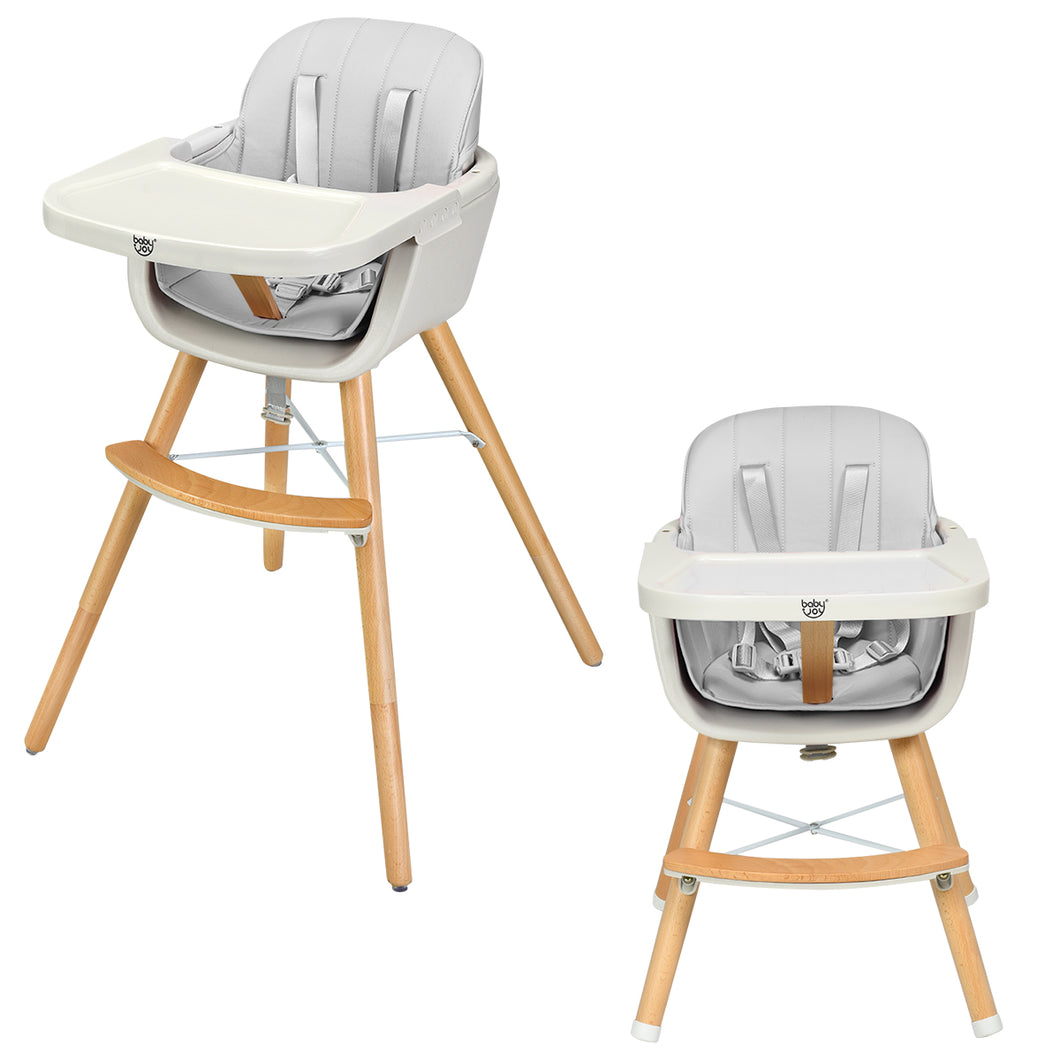 3 IN 1 Baby High Chair Infant Child Feeding Seat Highchair Food Tray Safety Belt
