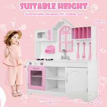 Load image into Gallery viewer, Large Wooden Kids Play Kitchen Children’s Role Play Pretend Set Toy Cooking Gift
