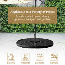 Load image into Gallery viewer, 4PCS Fan Shaped Water or Sand Filled Umbrella Base Weight Stand Heavy Duty 66KG
