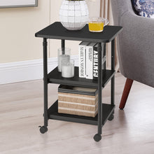 Load image into Gallery viewer, 3-Tier Height Adjustable Printer Stand Beside Table Underdesk Wheels Home Office
