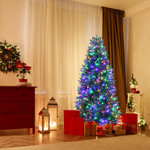 Load image into Gallery viewer, 6FT Artificial Christmas Tree 9 Flash Modes Pre-Lit Hinged Xmas Tree 350 LED
