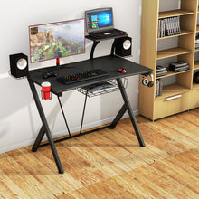 Load image into Gallery viewer, Gaming Computer Desk PC Racing Table Headphones Holder Workstation Study Home UK
