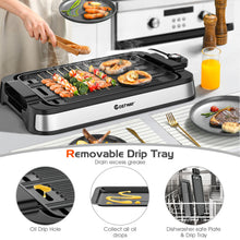 Load image into Gallery viewer, 2 IN 1 Smokeless Grill Electric BBQ Griddle Non-stick Reversible Plate 2000W
