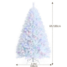 Load image into Gallery viewer, 6FT White Artificial Christmas Tree Realistic Full Xmas Pine Tree W/ Metal Stand
