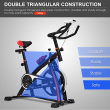 Load image into Gallery viewer, Indoor Exercise Bike Sport Exercise Bike Cycle Aerobic Home Training LCD Display
