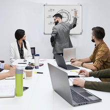 Load image into Gallery viewer, Double Sided Magnetic Whiteboard Aluminum Hanging Board W/ Magnets Pens &amp; Eraser
