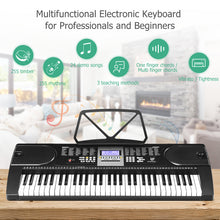 Load image into Gallery viewer, 61-Key Electric Piano Keyboard Portable Musical Instrument W/ Foldable Stool
