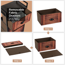 Load image into Gallery viewer, Storage Cabinet Organizer Unit 3 Drawer Fabric Dresser Tower Bedroom Nightstand
