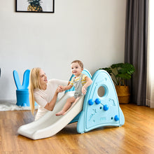 Load image into Gallery viewer, Kids Freestanding Slide Toddler Detachable First Slide Climbing Activity Toy -blue
