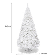 Load image into Gallery viewer, 2.4m Christmas Xmas Tree Hausen Traditional White Indoor Artificial Trees Decoration
