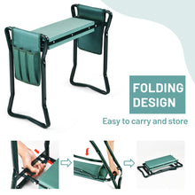 Load image into Gallery viewer, Folding Garden Kneeler and Seat Portable Kneeling Padded Stool W/ 2 Tool Pouches

