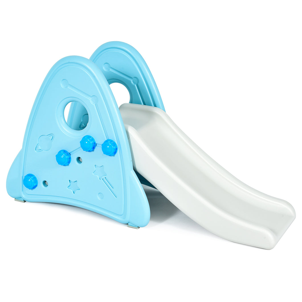 Kids Freestanding Slide Toddler Detachable First Slide Climbing Activity Toy -blue