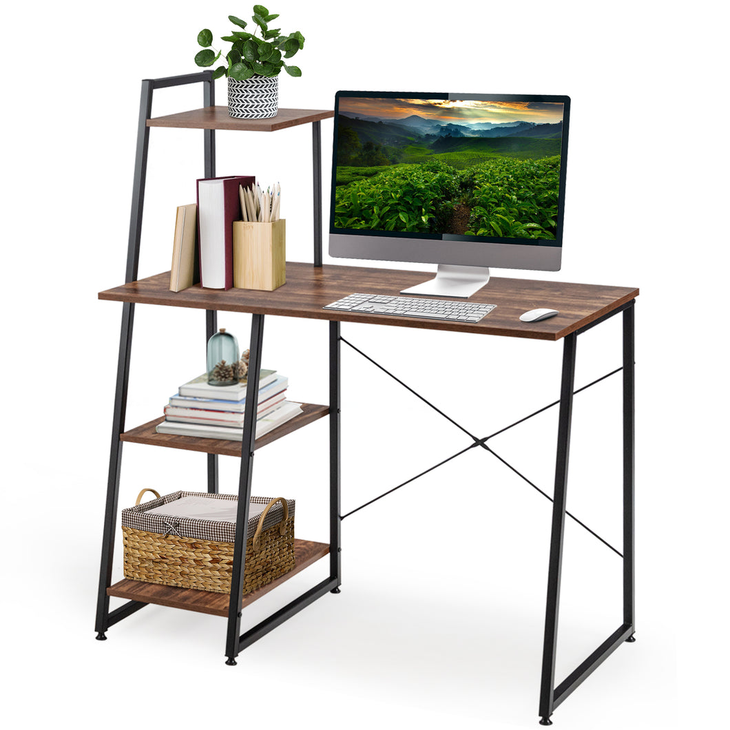 X-Shape Computer Desk Adjustable Ergonomic Workstation Home Office Writing Table