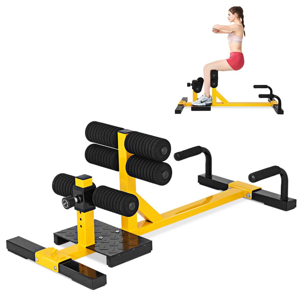 3-in-1 Squat Machine Deep Sissy Squat-Abdominal Bench Leg Exercise Home Gym