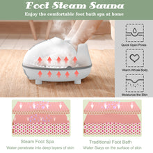 Load image into Gallery viewer, Electric Steam Foot Spa Bath Massager Foot Massage Machine 3-Level Temperature

