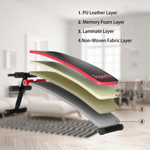Load image into Gallery viewer, Adjustable Sit Up Bench Abdominal Exercise Training Workout Machine Home Gym
