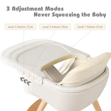 Load image into Gallery viewer, Wooden Baby Highchair Infant Child Feeding Seat Detachable Comfortable Cushion
