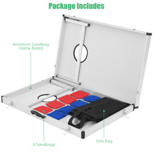 Load image into Gallery viewer, Foldable Solid Aluminum Board Cornhole Bean Bag Toss Game Set Sandbag Sports Fun
