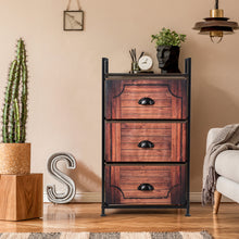 Load image into Gallery viewer, Storage Cabinet Organizer Unit 3 Drawer Fabric Dresser Tower Bedroom Nightstand

